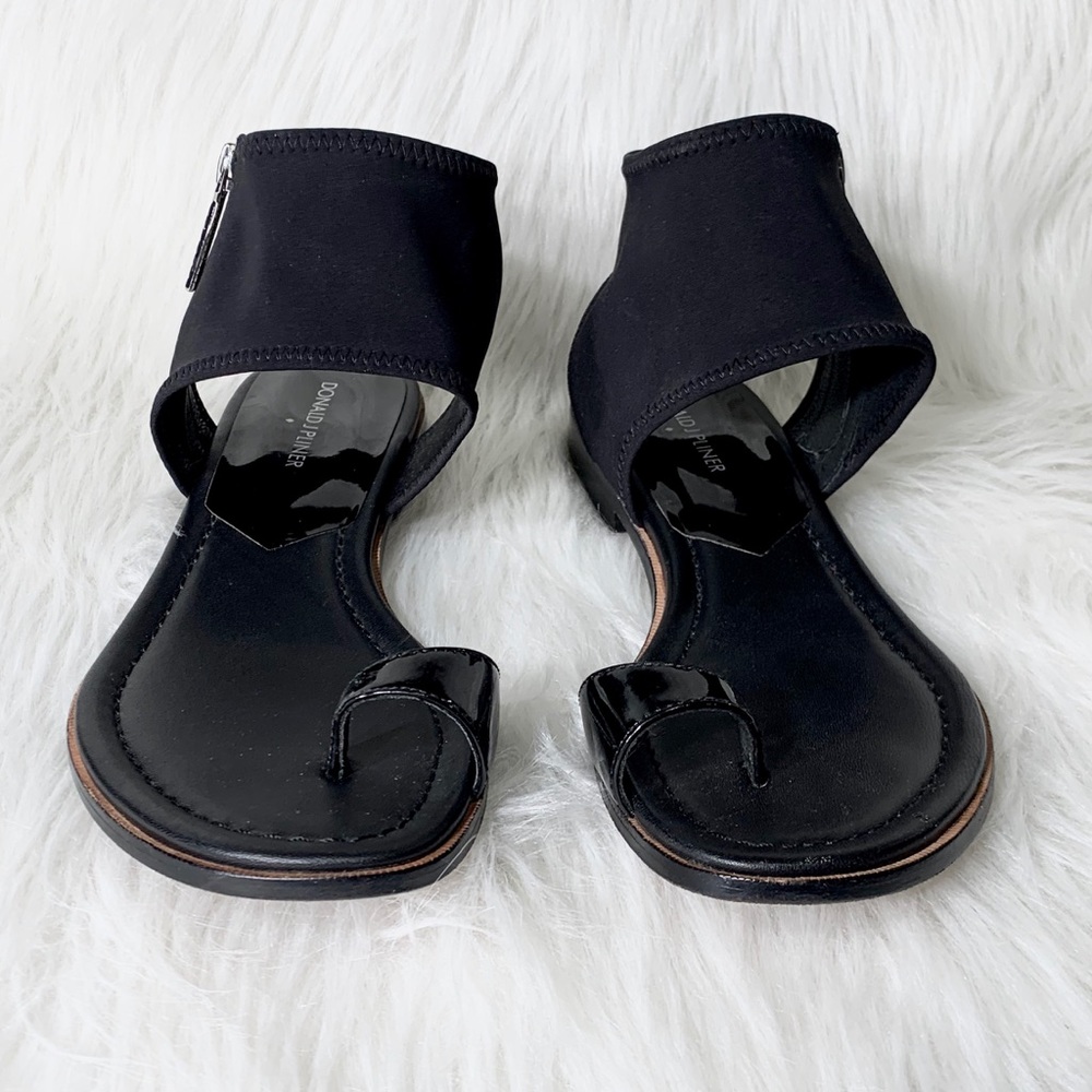 SOLD-Donald J. Pliner Zippered Wrap Thong Sandals - Picture 5 of 8